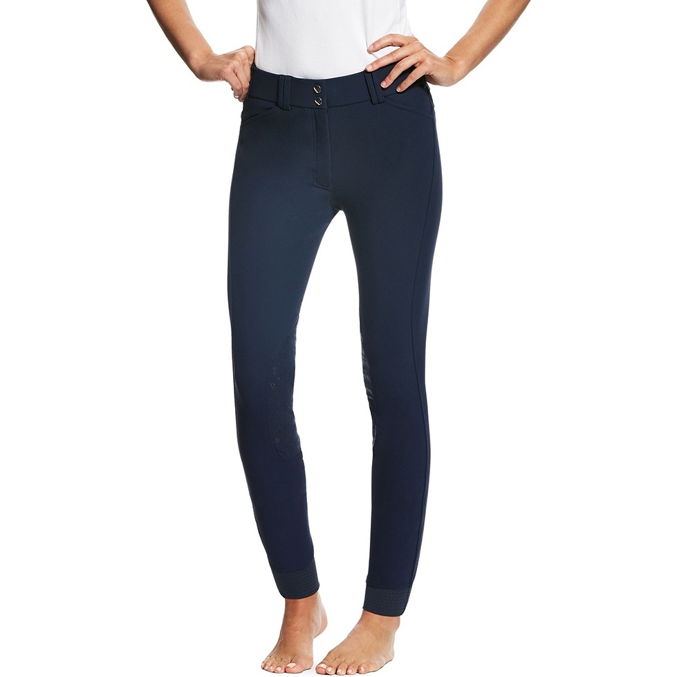 Ariat Damen Tri Factor Grip Kniepatch Reithose Navy